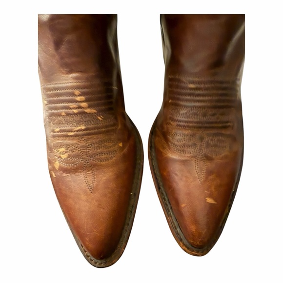 Justin Vintage Western Leather Boots - Picture 11 of 15